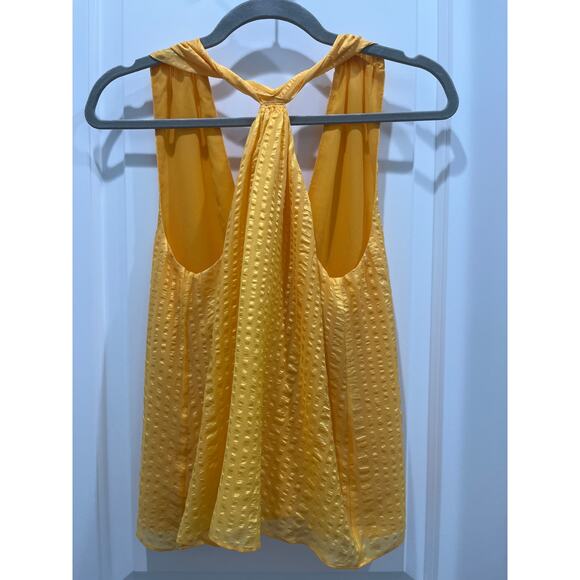 NWT FRAME 100% Silk Draped Crinkle Halter Neck Top Sz S - Picture 2 of 10
